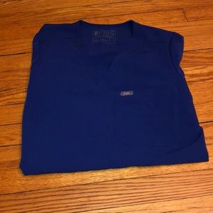 FIGS Catarina One Pocket Scrub Top- Deep Royal